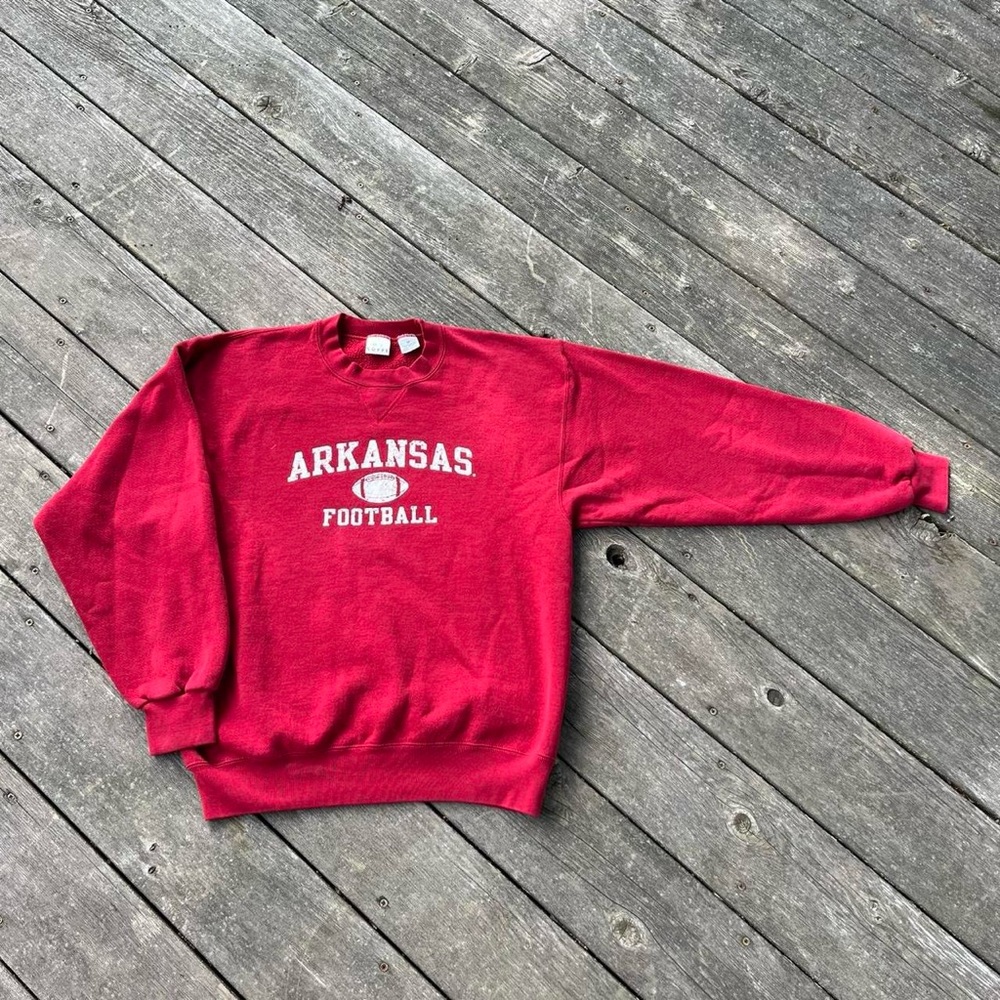 Soffe Arkansas football graphic crewneck